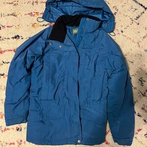 LL Bean Blue Hooded Jacket